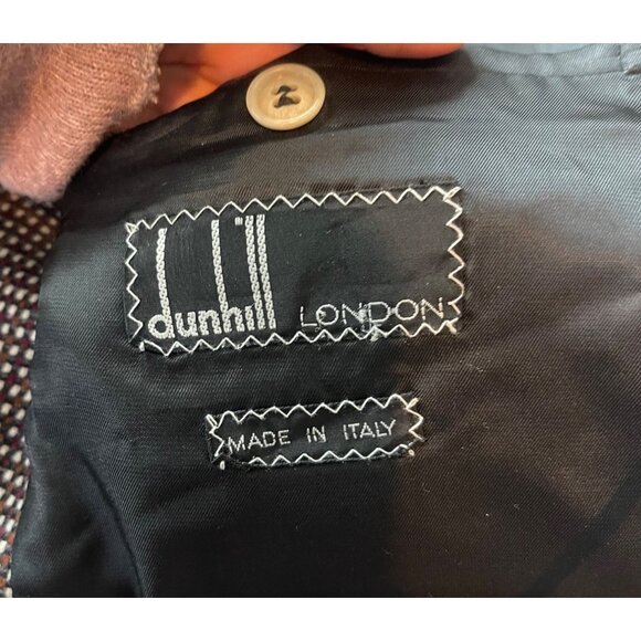 Dunhill London Cashmere Wool Birdseye Blazer Size 50 Two Button Sports Coat - Picture 7 of 8